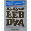 Iron On Letters Gold Glittered 3 inches - 1 sheet (Discontinued)