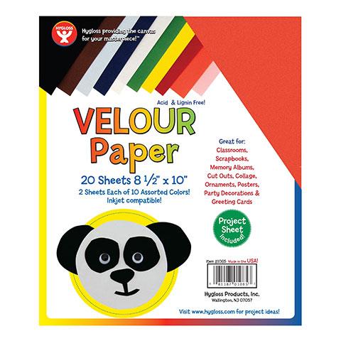 Velour Paper 8.5x11 10/pk