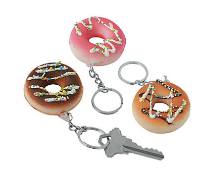 Squishy Doughnut Key Chain 1pc