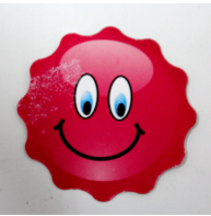 Red Smiley Cardstock Cutout 40/pcs.
