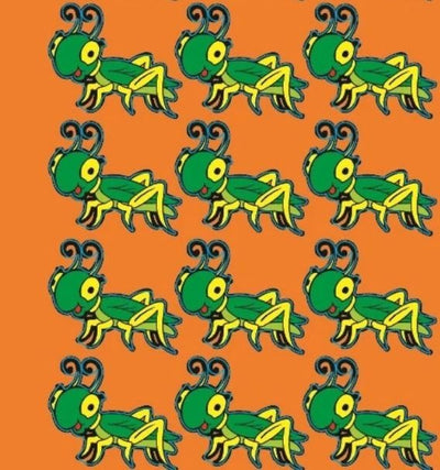 Grasshopper Die Cut Stickers (25 Sheets)