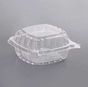 Hinged Lid Plastic Container 500/pk