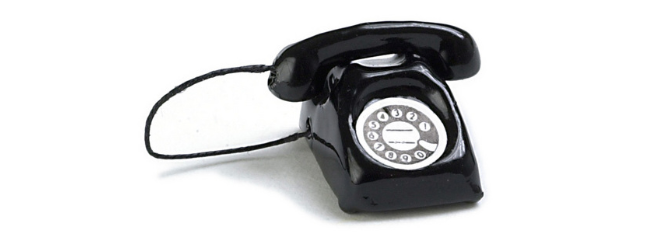 MODERN PHONE/BLACK miniature