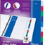 No Pocket Plastic Subject Dividers (10 Subject Divider)