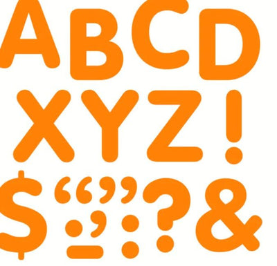 Orange letterings 2" Stick eze