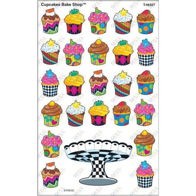 Cupcakes Stickers 200/pk (8 Sheets)