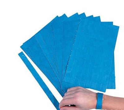 Blue Self-Adhesive Wristbands 10" 100/pk