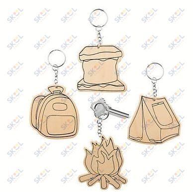 Color your own camp keychain 12/pk