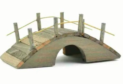 Miniature Wooden Garden Bridge 4" x 1.75" x 1.75"
