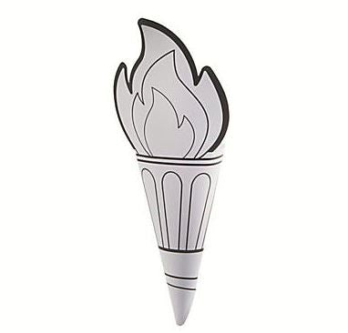 Color your own torch 12/pk