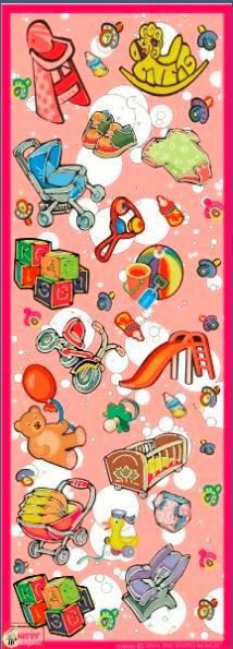 Baby Items Stickers 25/pk