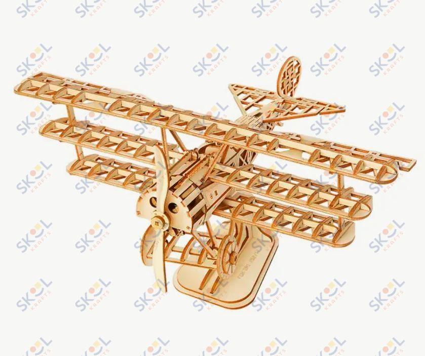 3D Wooden Puzzle Airplane