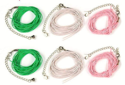 Necklace Cords 6/pk 3 colors