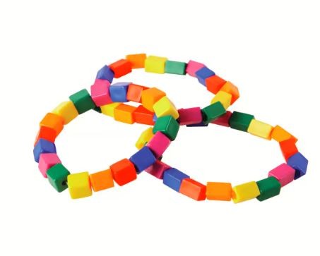 Block mania bead bracelets 12/pk