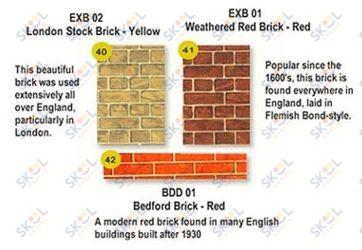 Aged brick paper Yellow (EXB02)