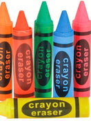 Crayon Shape Erasers 12/PK