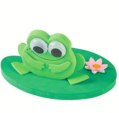 3D frog on a Lilly pad