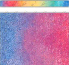 Watercolor Straight Border 3'' x 35'' 12/pk