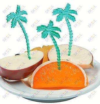 Plastic Palm Tree Picks 3" 72/pk