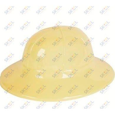 Tan Plastic Safari Hat 12/pk