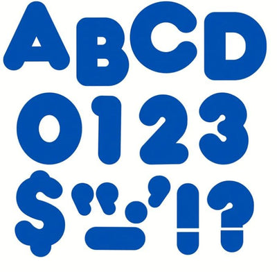 Royal blue Casual Uppercase Letters 4" 1/pk