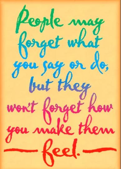 "People may forget what you..." Poster 13 3/8" x 19" 1/pk