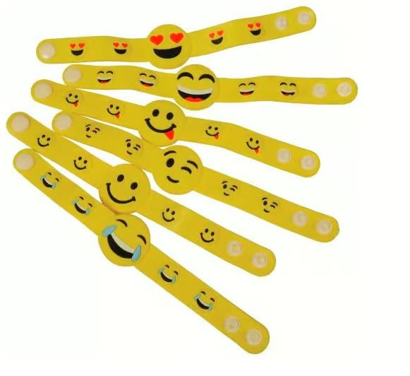 Emoji Bracelets 6/pk