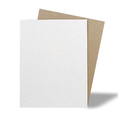 Chipboard Sheets White/Kraft On One Side 8 1/2" x 11"