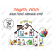 The Chanukah house Coloring Game 24 Sets