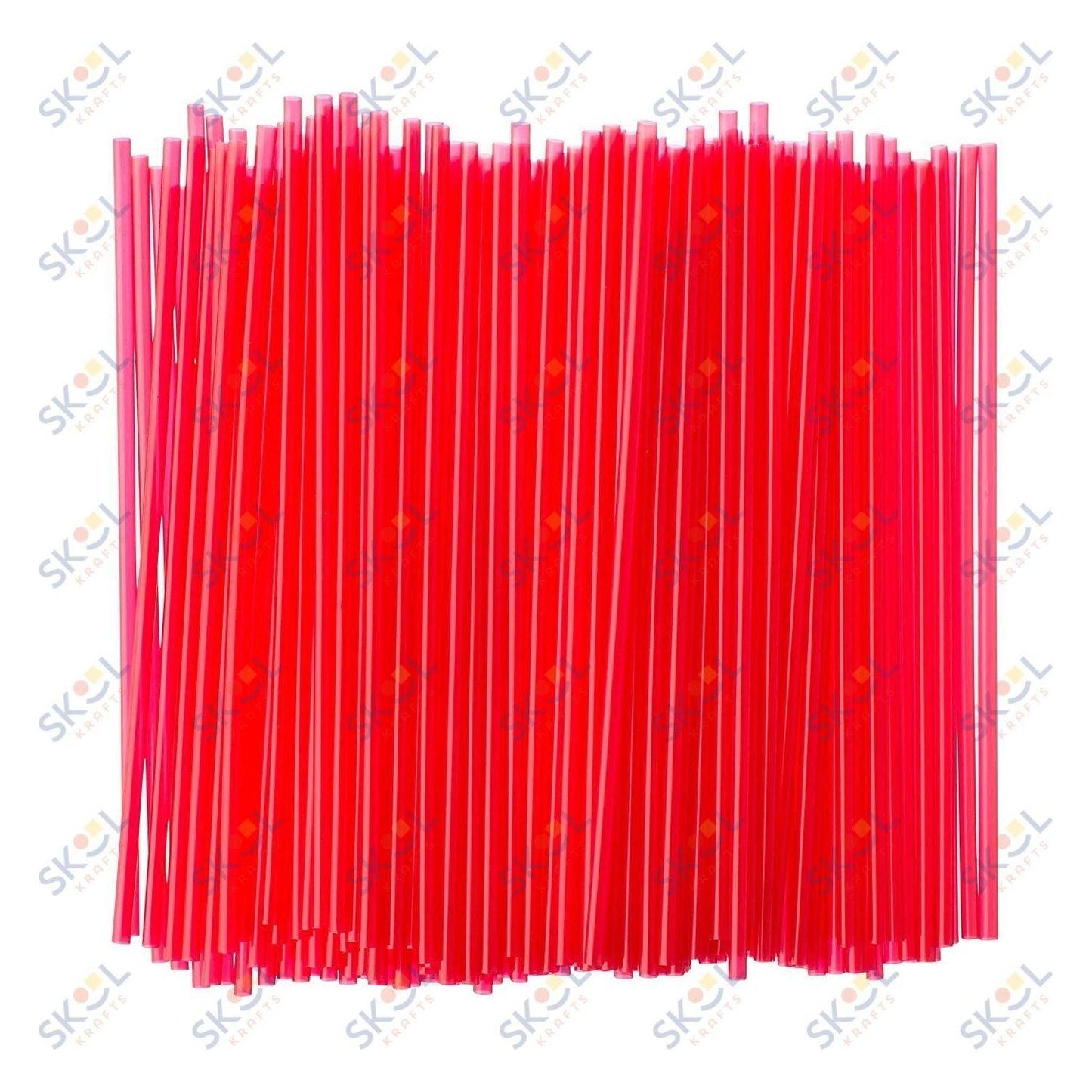 Thin Red Straw 5" 750/PK