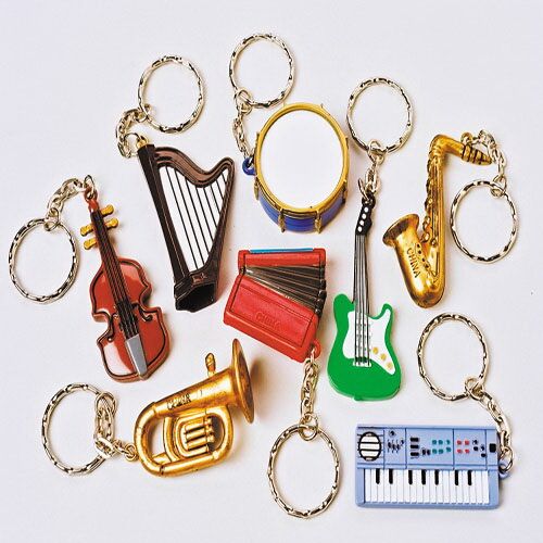 Musical Instrument Key Chains