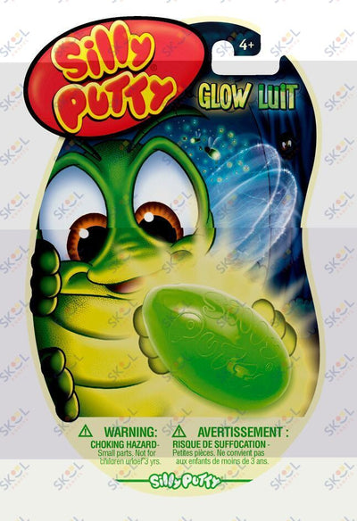 Silly Putty Glow In The Dark Assrt 1/pk