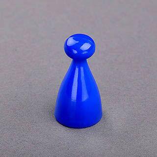 Peg Pawns Blue Game Pieces 13mmx25mm