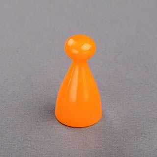 Peg Pawns Orange Game Pieces 13mmx25mm
