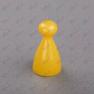 Peg Pawns Yellow Game Pieces 13mmx25mm