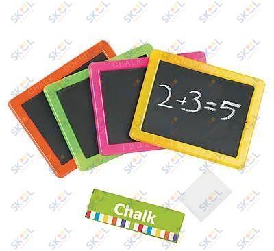 Plastic Neon Chalkboard Sets 12/pk