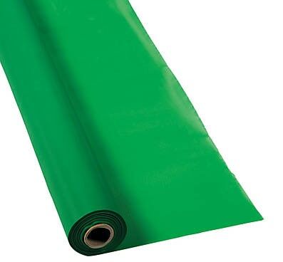 Plastic Green Tablecloth Roll 40" x 100ft