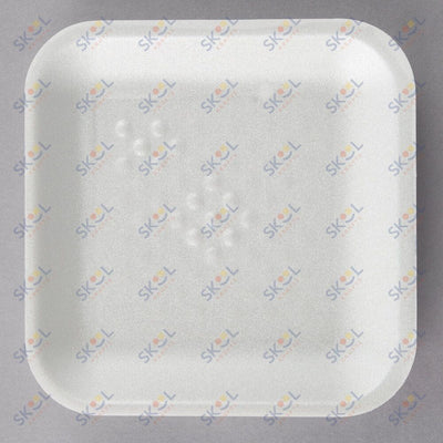 Foam Tray White 5 1/4" x 5 1/4" x 1/2" 125/Pack
