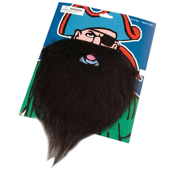 Fake Black Pirate Beard & Moustache