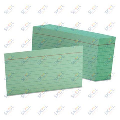 Index Cards 100/Pack (Ruled, White, 4" x 6")