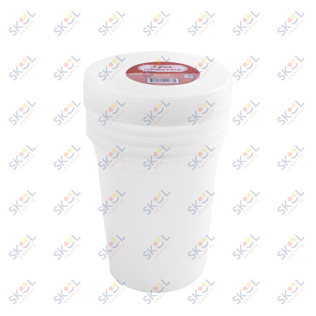 Deli Containers 32oz Combo 4/pk