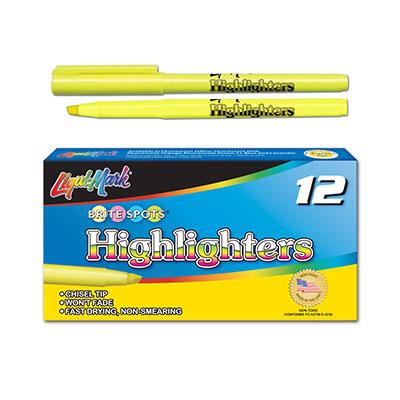 Pocket Style Fluorescent Highlighter 12/pk