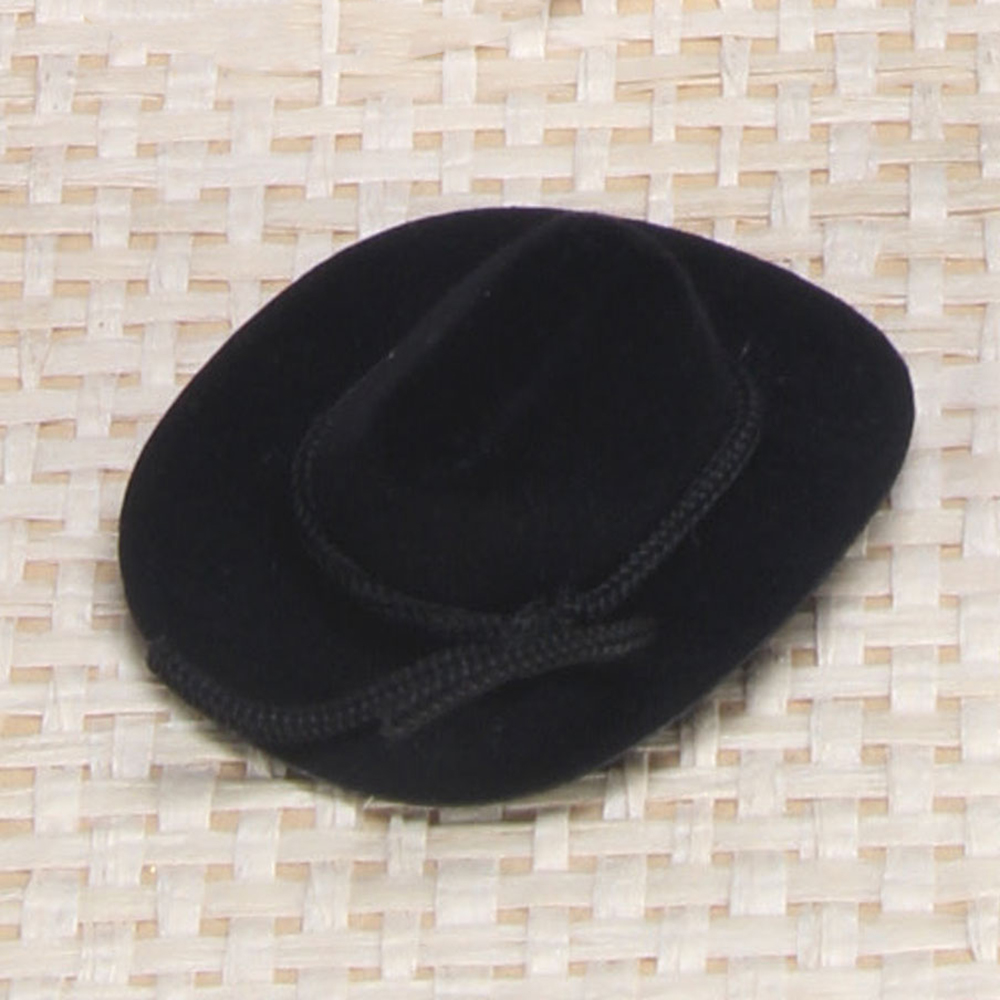 Mini Black Cowboy Hat 2" 12/pk