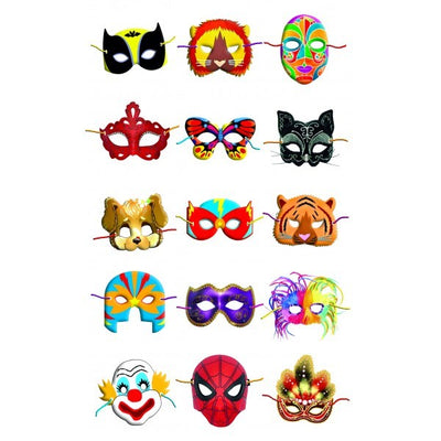 Mask Stickers 1" (120 Stickers in a pack)