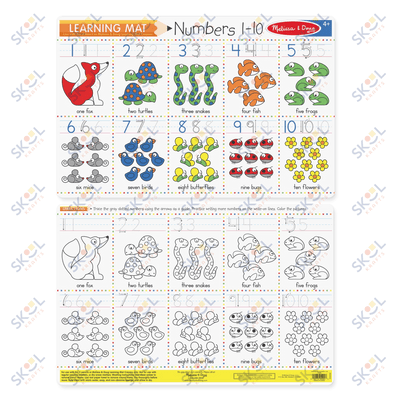 Numbers 1-10 Learning Mats