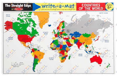 World Map Learning Mats