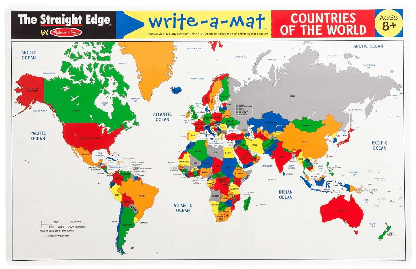 World Map Learning Mats