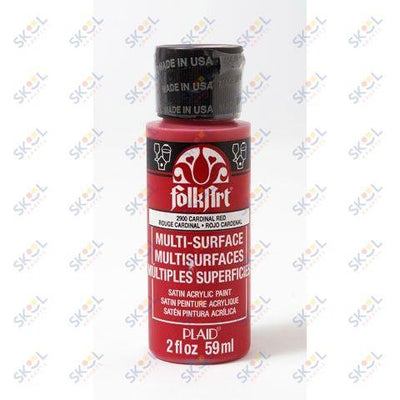 Satin Acrylic Paint 2 oz (red)