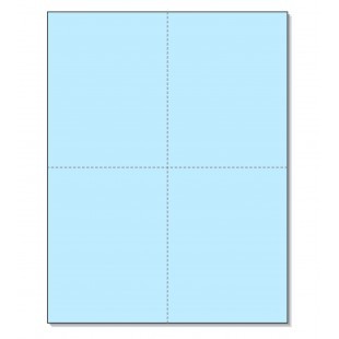 Perforated Cards Blue 4/Pg 250/Pk