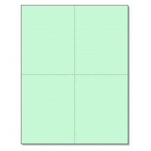 Perforated Cards Green 4/Pg 250/Pk